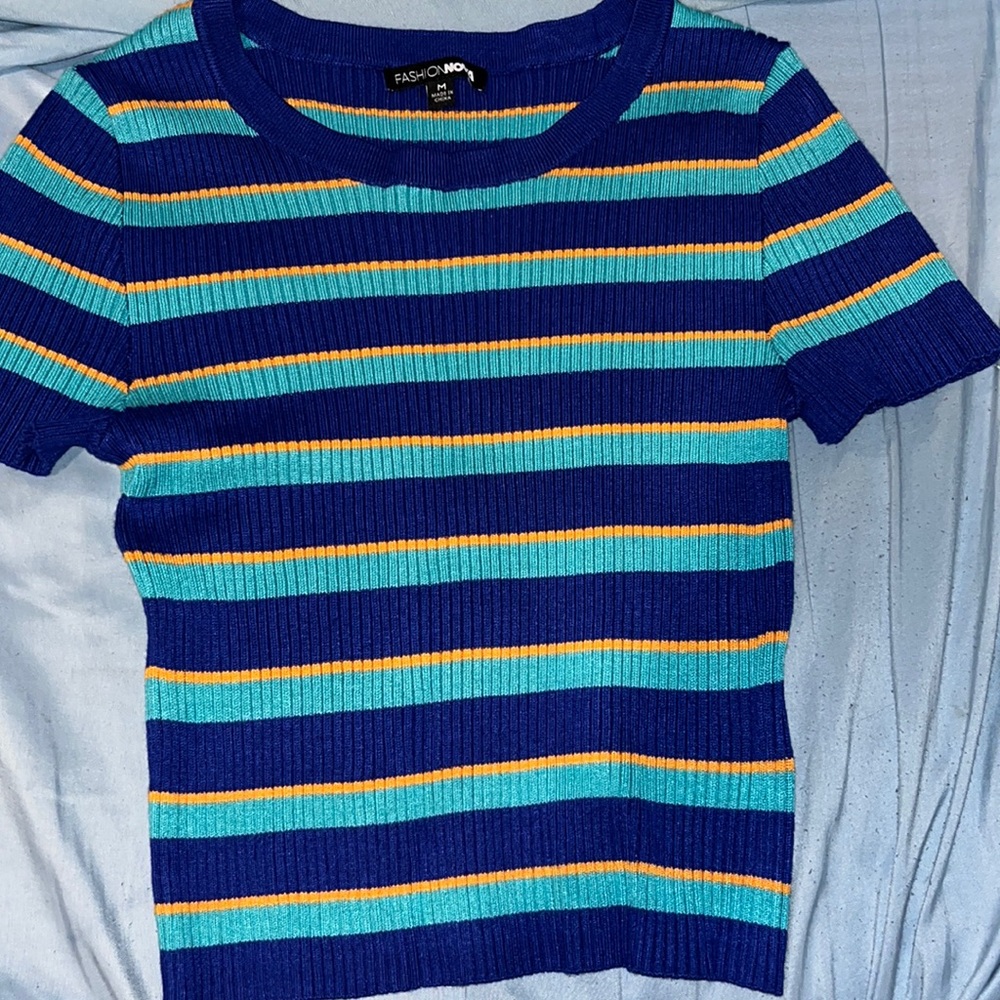 Striped Crop Top